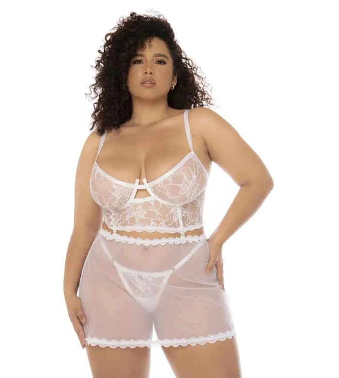 Mapale Plus Size French Inspired Hope 2 in 1 Babydoll...SIZE 1X/2X