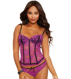 Dreamgirl Orchid Francesca Bustier Set..SIZE 3X/4X