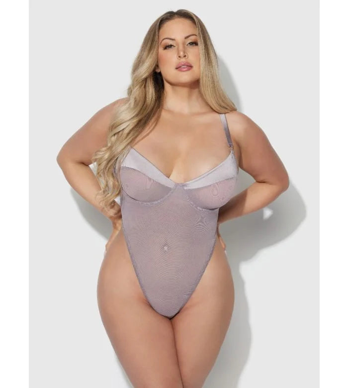 Raquel Mesh & Silky Micro Bodysuit